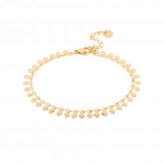 STEEL BRACELET WITH HEARTS