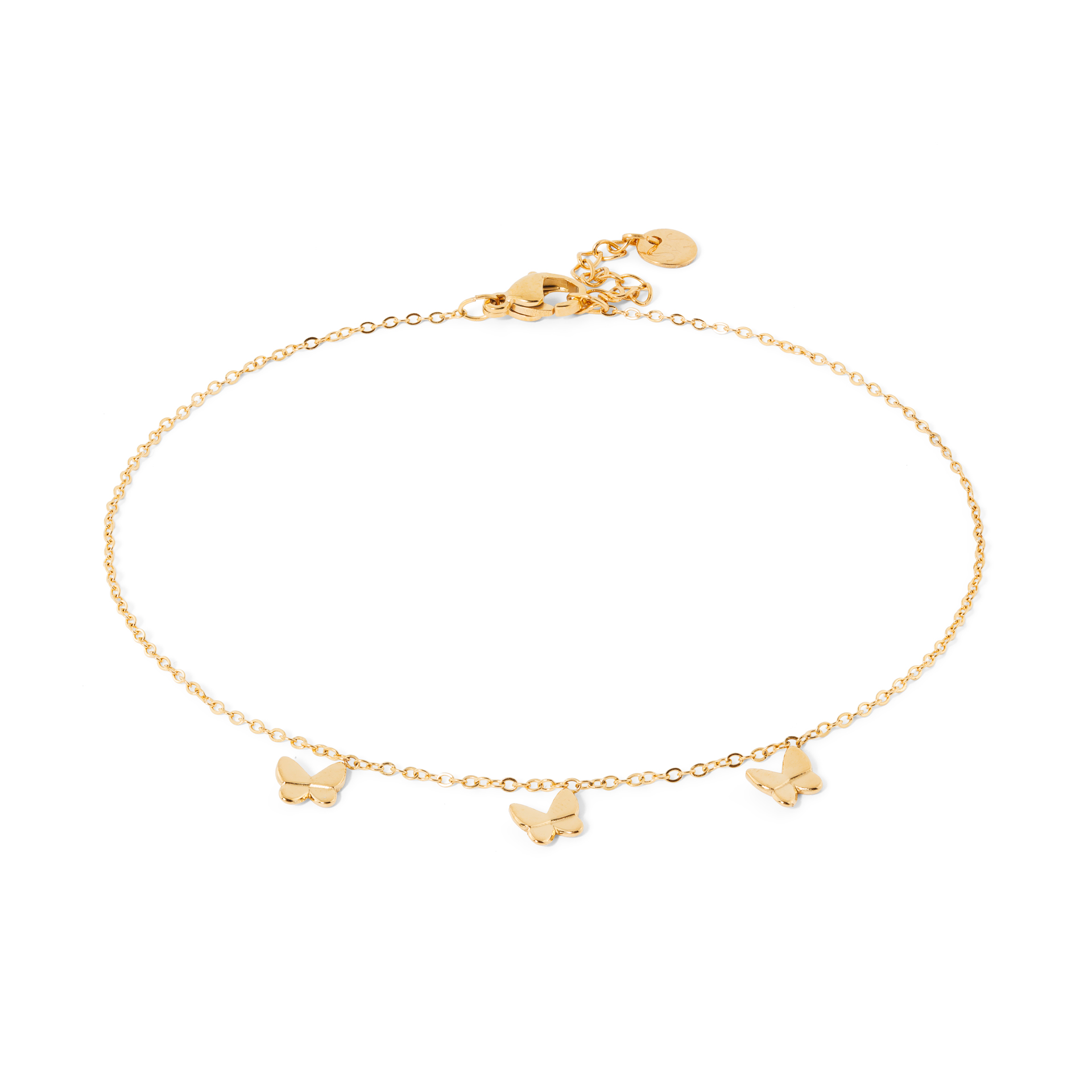 PULSEIRA PÉ AÇO BORBOLETAS