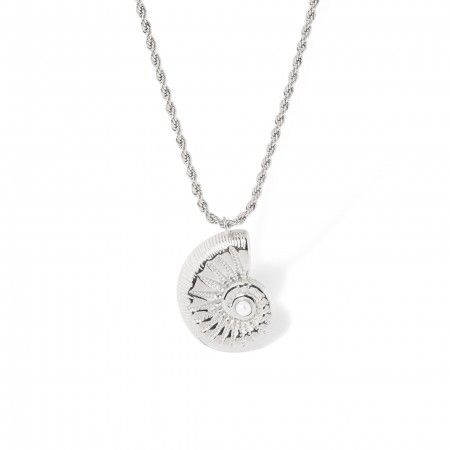 STEEL NECKLACE WITH WHEELS