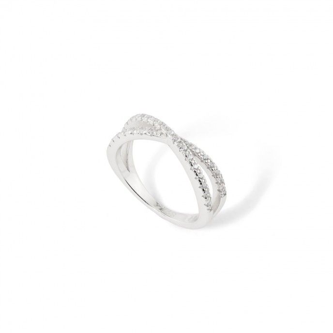 SILVER CROSS RING