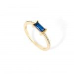 Gold Plated Silver - Blue