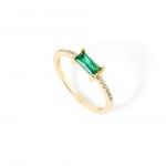 Gold Plated Silver - Green