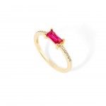 Gold Plated Silver -Pink
