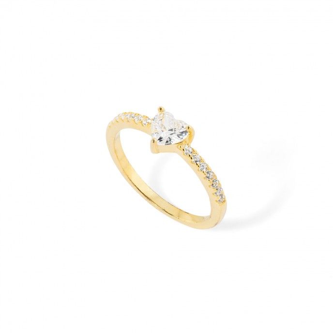 SILVER RING WITH HEART