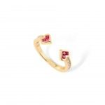 Gold Plated Silver -Pink