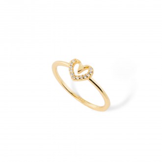 SILVER RING WITH HEART