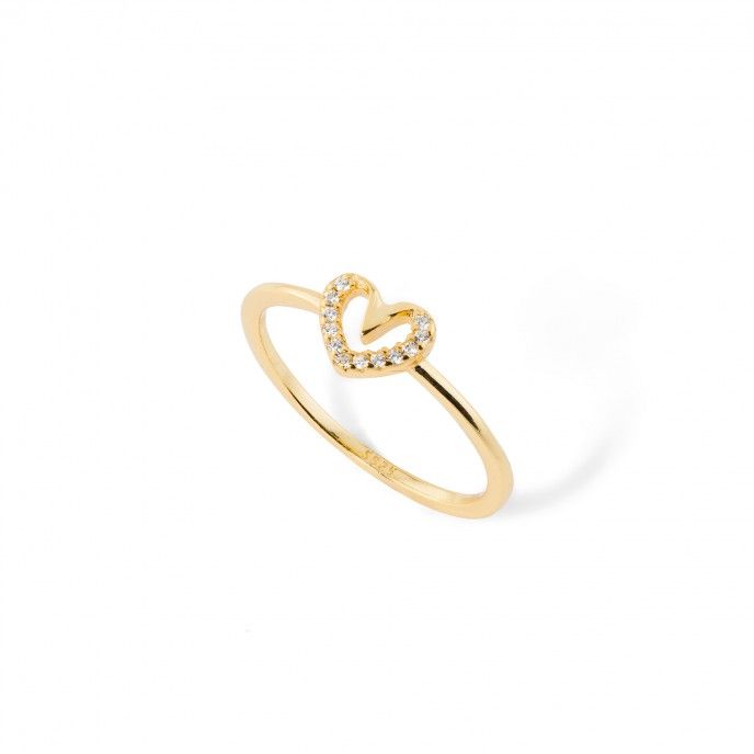 SILVER RING WITH HEART