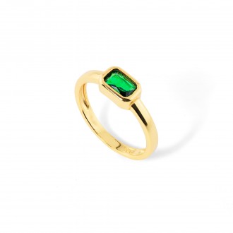 SILVER RING WITH ZIRCON