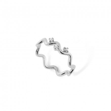 SILVER WAVE RING