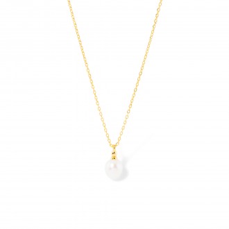 SILVER NECKLACE WITH PEARL