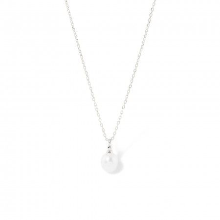 SILVER NECKLACE WITH PEARL