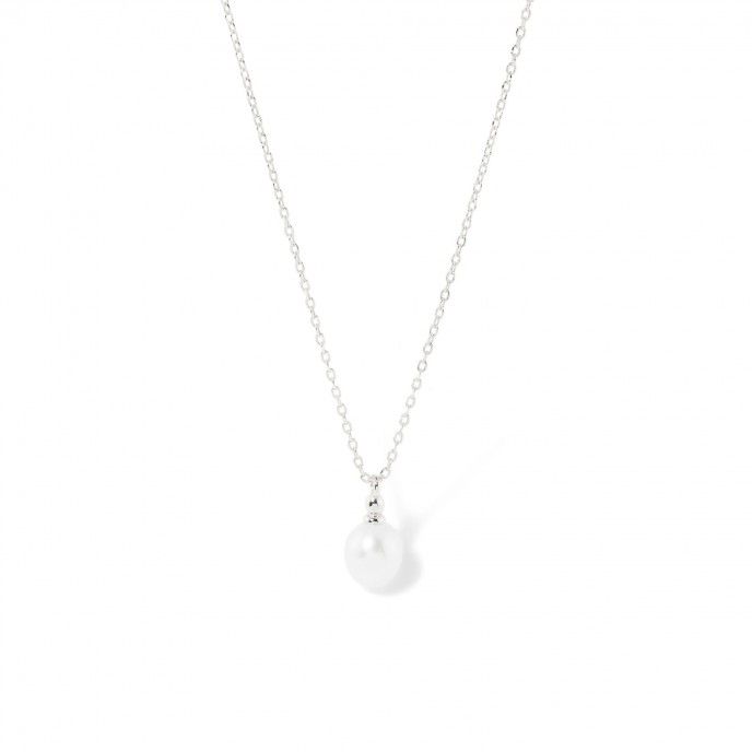 SILVER NECKLACE WITH PEARL