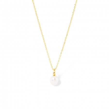 SILVER NECKLACE WITH PEARL