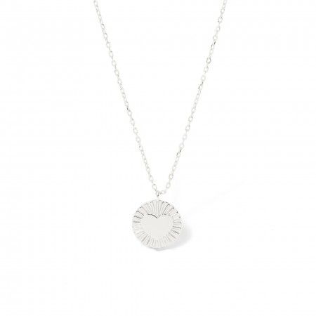 SILVER NECKLACE WITH HEART