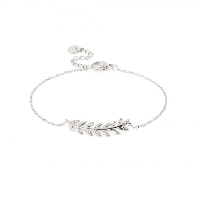 STEEL LEAVES BRACELET