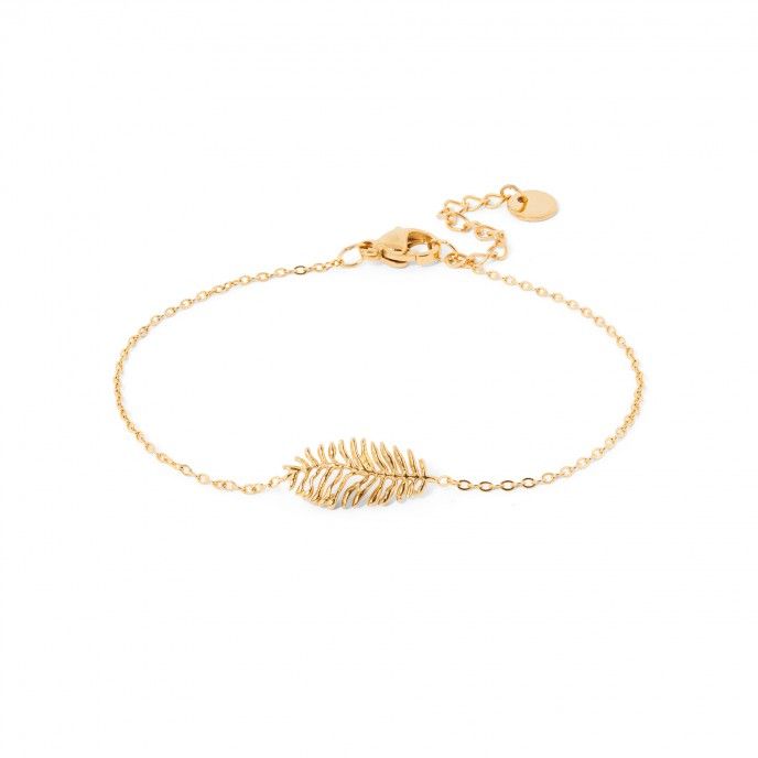 STEEL LEAVES BRACELET