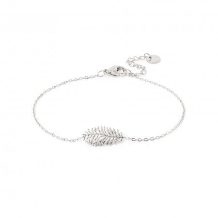 STEEL LEAVES BRACELET