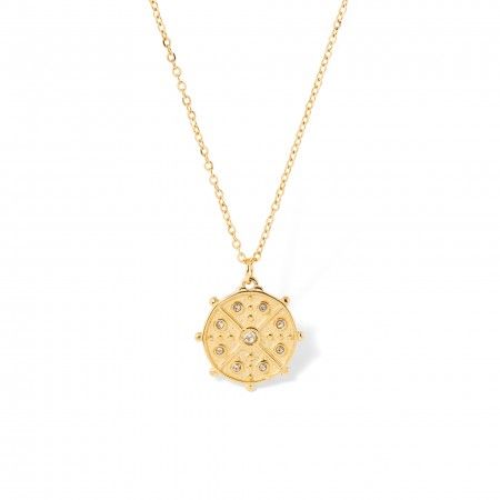 COLLAR BRILLANTE DE ACERO