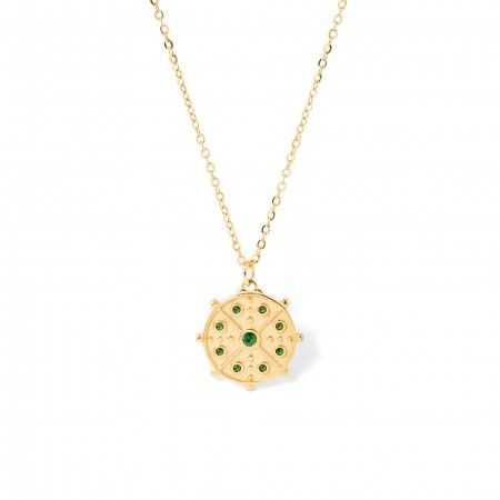 COLLAR BRILLANTE DE ACERO
