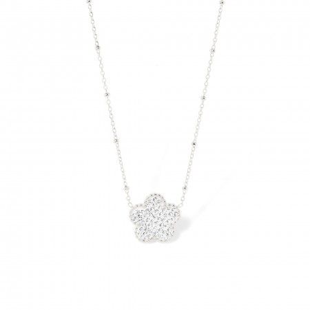 STEEL FLOWER NECKLACE