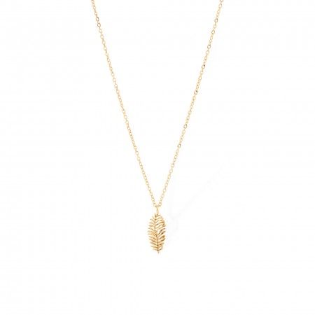 STEEL LEAVES NECKLACE