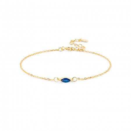 SILVER BRACELET WITH ZIRCON