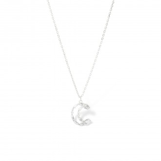 SILVER MOON NECKLACE