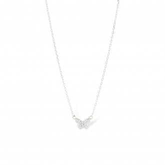 COLLAR DE PLATA MARIPOSA 