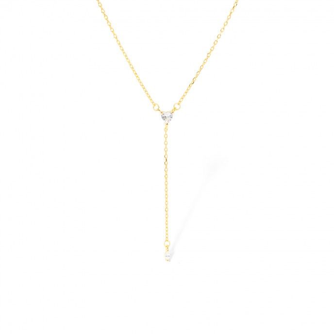 SILVER NECKLACE WITH HEART