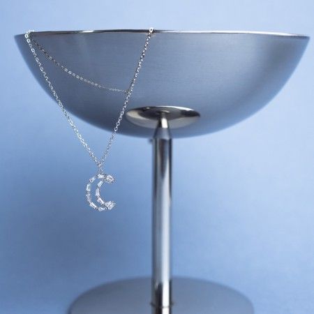 SILVER MOON NECKLACE