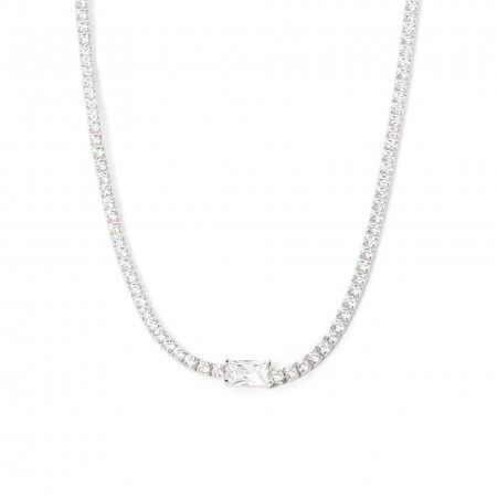 GARGANTILLA DE PLATA BRILLANTE GARGANTILLA DE PLATA BRILLANTE