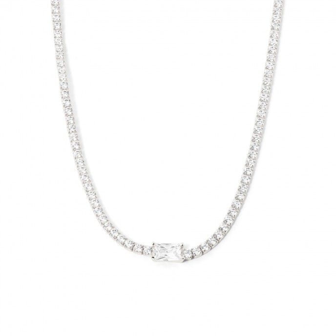 GARGANTILLA DE PLATA BRILLANTE