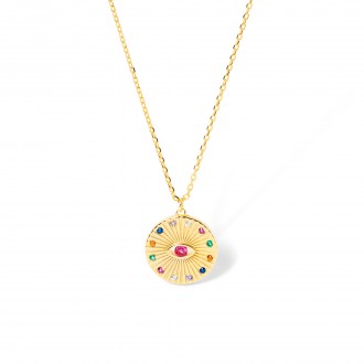 COLLAR DE PLATA OJO