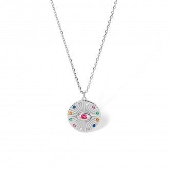 SILVER NECKLACE WITH EYE