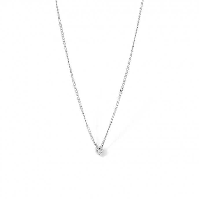 SILVER NECKLACE WITH HEART