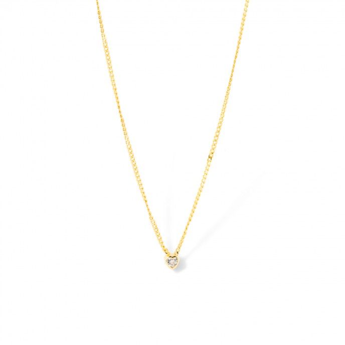 SILVER NECKLACE WITH HEART