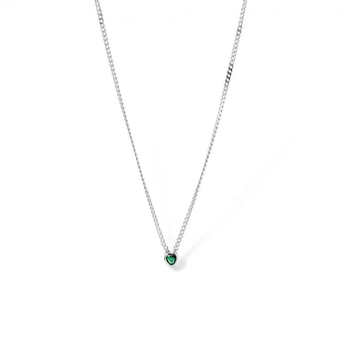 SILVER NECKLACE WITH HEART