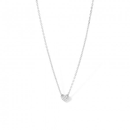 SILVER NECKLACE WITH HEART