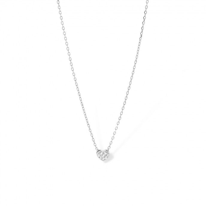 SILVER NECKLACE WITH HEART