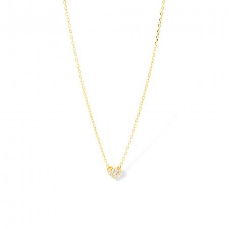 SILVER NECKLACE WITH HEART
