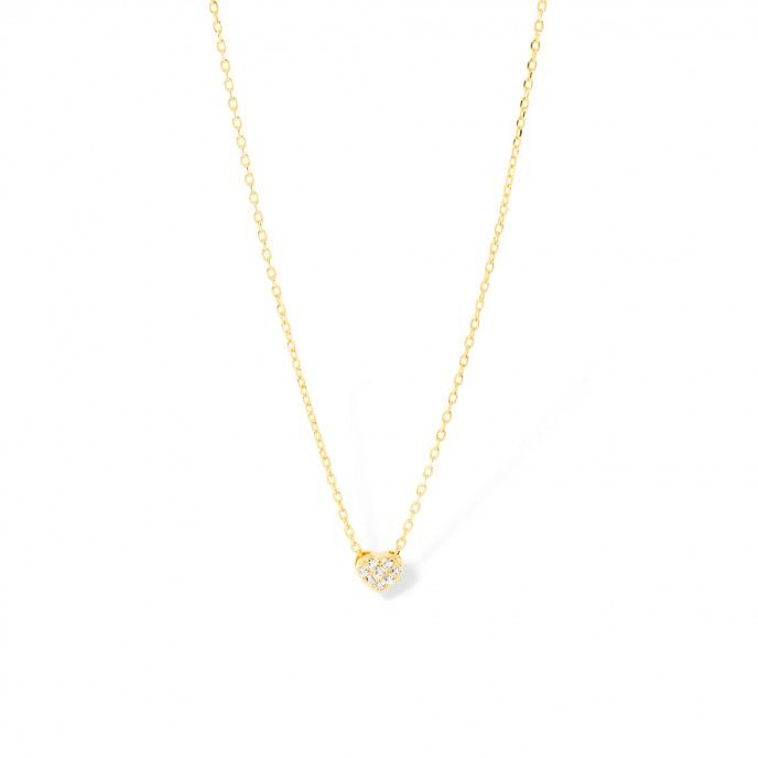 SILVER NECKLACE WITH HEART