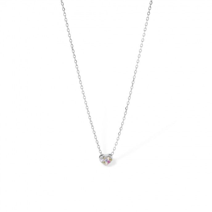 SILVER NECKLACE WITH HEART