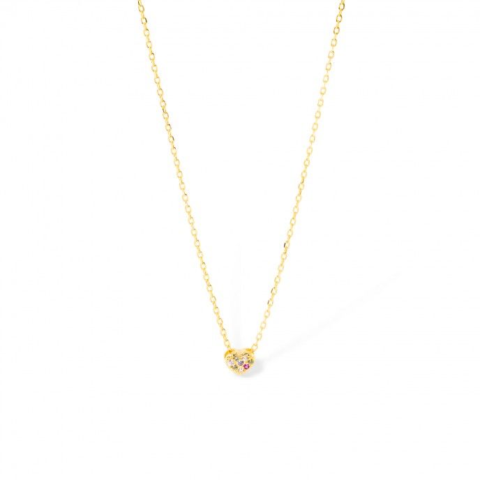 SILVER NECKLACE WITH HEART
