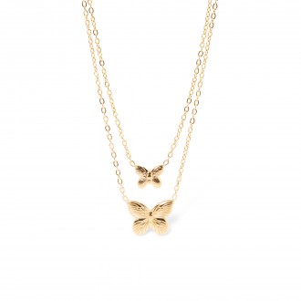 COLLAR MARIPOSAS DE ACERO