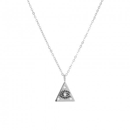 STEEL NECKLACE WITH EYE