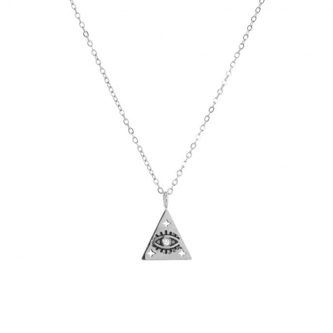 STEEL NECKLACE WITH EYE
