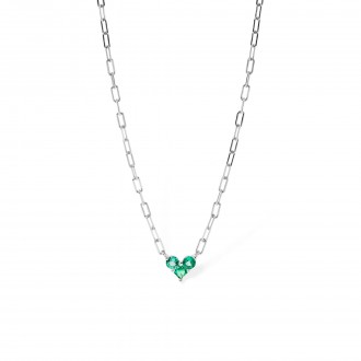 SILVER NECKLACE WITH HEART