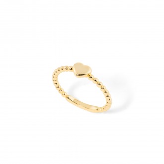 SILVER HEART RING