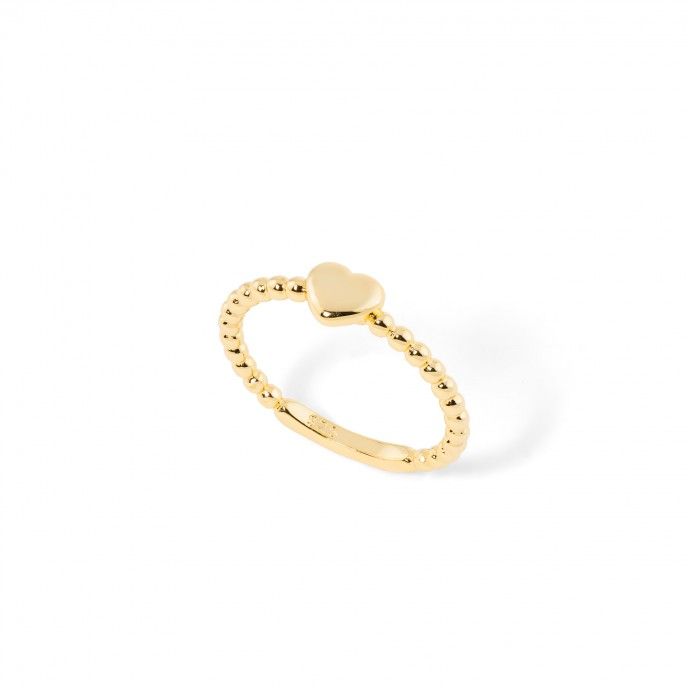 SILVER HEART RING