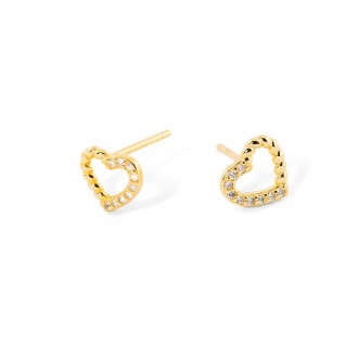 SILVER HEART EARRINGS